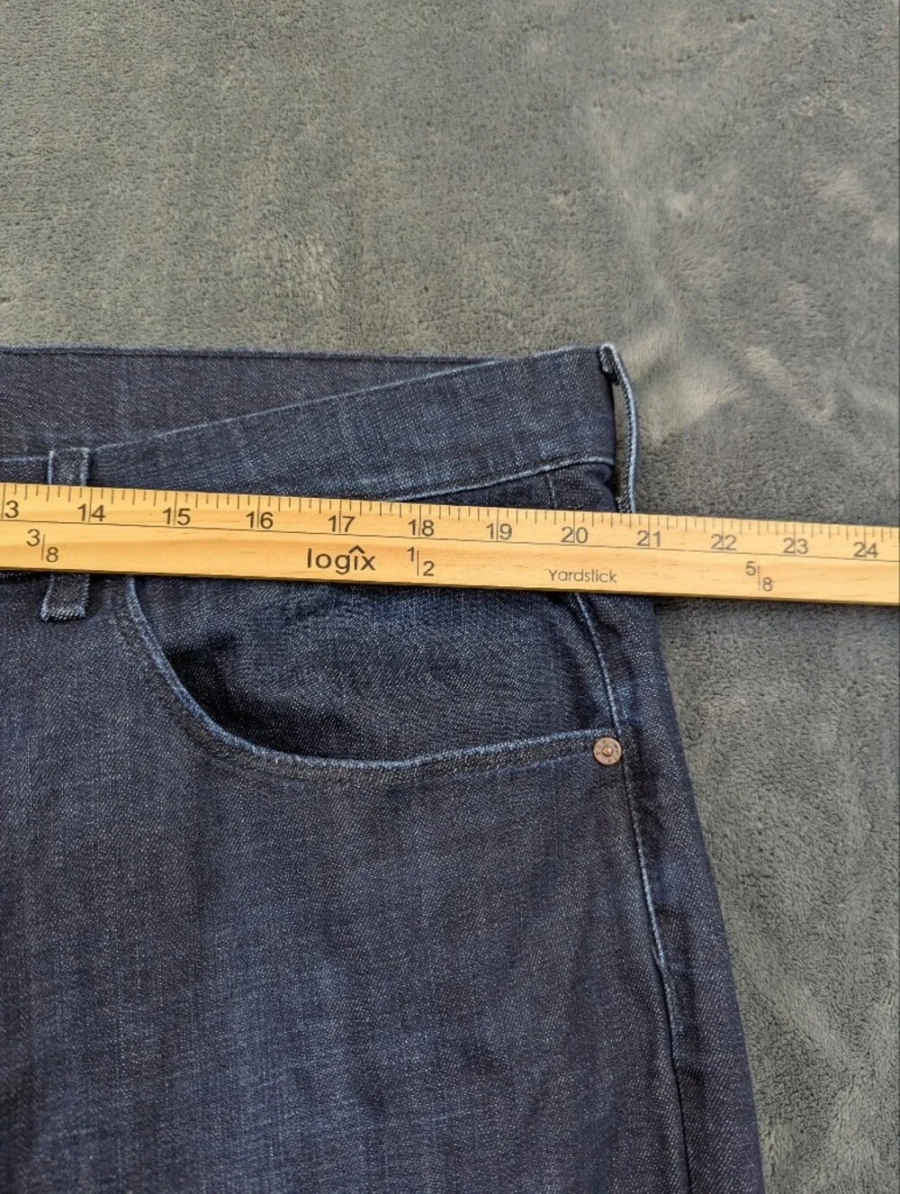 Mott & Bow Straight Leg Dark Wash Men's 42x32 Casual Minimalistic Premium Denim